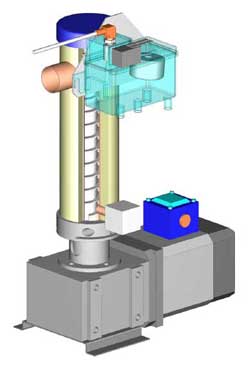 chip type flake ice evaporator