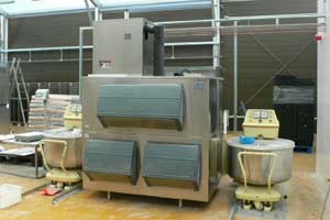 1.2 tonne micro ice machine with 970kg ice storage dough cooling in bakery