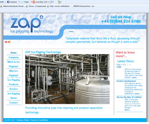 Zap ice pigging website