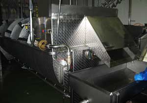 Spin chiller at poultry plant